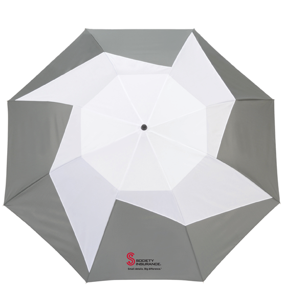 46" Vented, Auto Open Folding PinWheel Umbrella