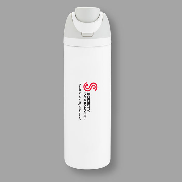 White 32 oz Owala Freesip Stainless Insulated Bottle with Handle