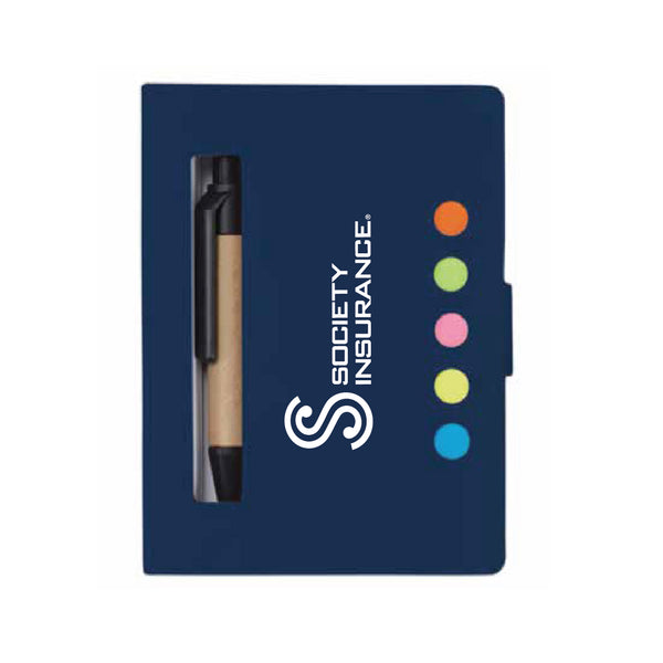 Prime Line Eco Stowaway Sticky Jotter With Pen