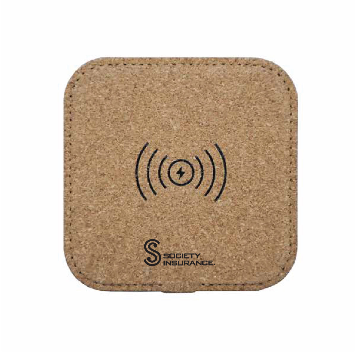 Eco-Friendly Square Cork Wireless Charger Pad