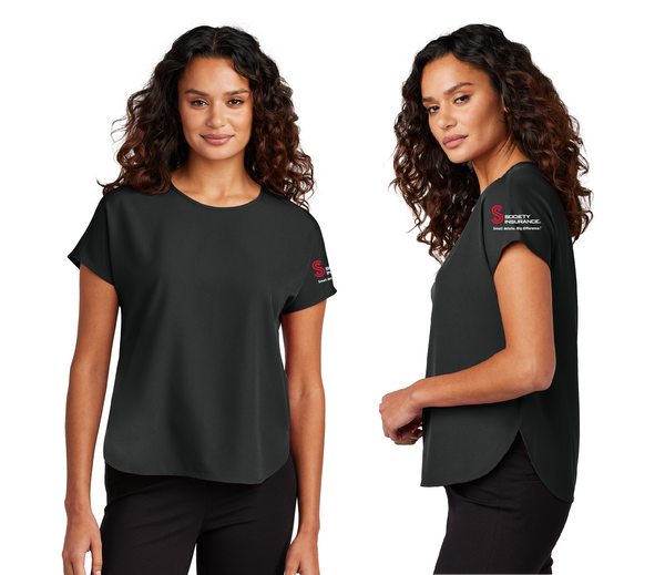 Mercer+Mettle® Women's Stretch Crepe Crew