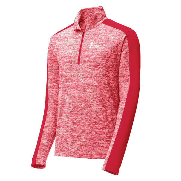 Men's Sport-Tek® PosiCharge® Electric Heather Colorblock 1/4-Zip Pullover